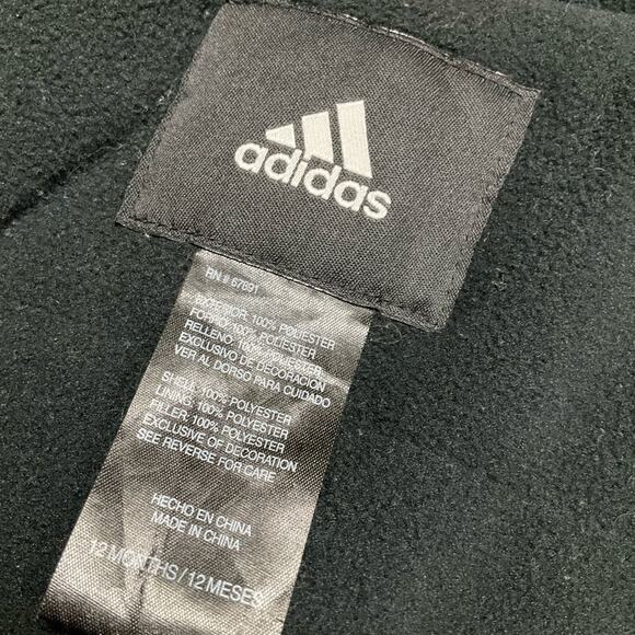 Adidas Boy’s Jacket Wisconsin Red Black Size 12 Month’s EUC - Picture 12 of 12